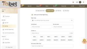 Hướng dẫn chi tiết các bước rút tiền tại TABET
