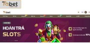 Giới thiệu ưu đãi hoàn slots 10% tại nhà cái TABET